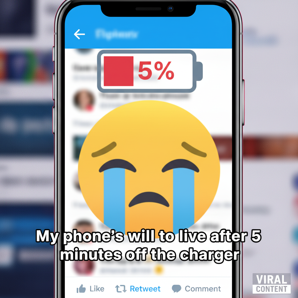 My phone battery percentage is my social life's current status. Always low. 📉