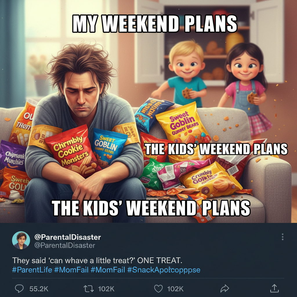 My kids found my 'secret' snack stash. I'm now accepting applications for a new hiding spot.