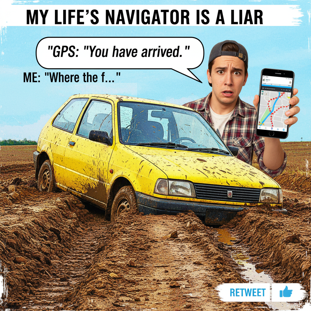 Road trip rule #1: Never trust the 'fastest route' on GPS. It always involves a gravel road.