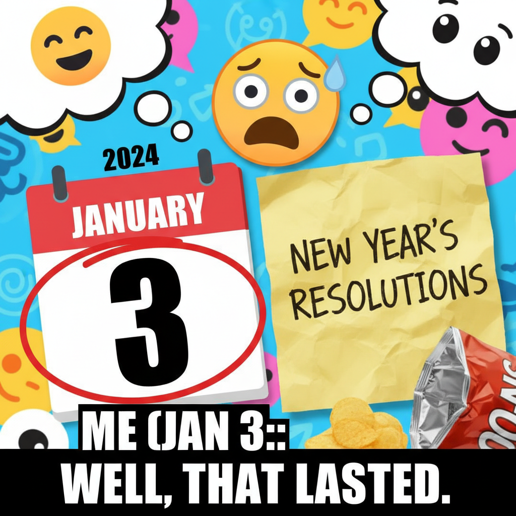 My New Year's resolution lasted 3 days. Guess I'll try again in 2025. Or next Tuesday.