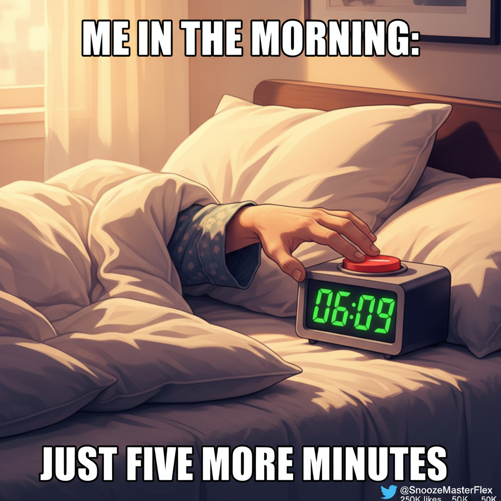 Monday morning mood: My bed is calling me back, and I'm considering accepting the charges.