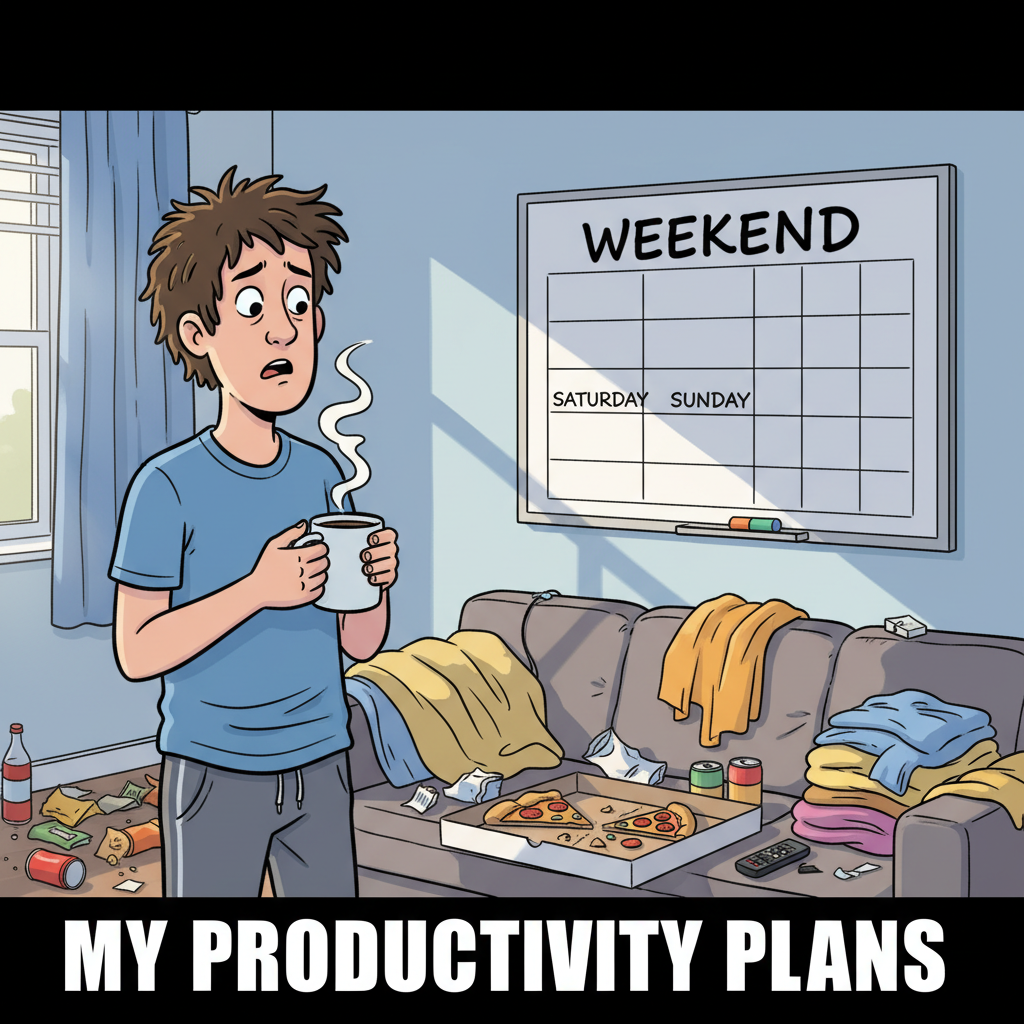 My brain trying to remember if I actually did anything productive this weekend