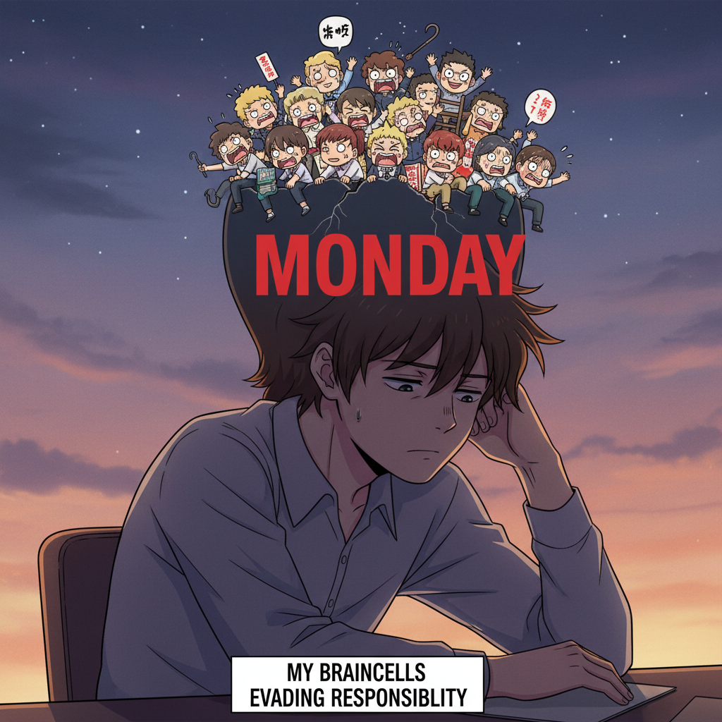 My brain cells trying to escape the Sunday Scaries before Monday hits