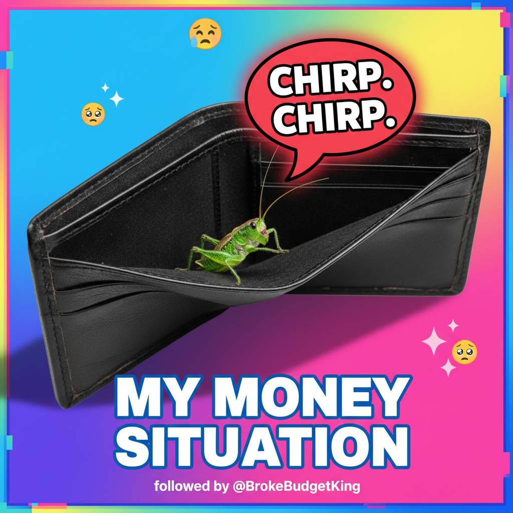 My bank account after 'adulting': *crickets*