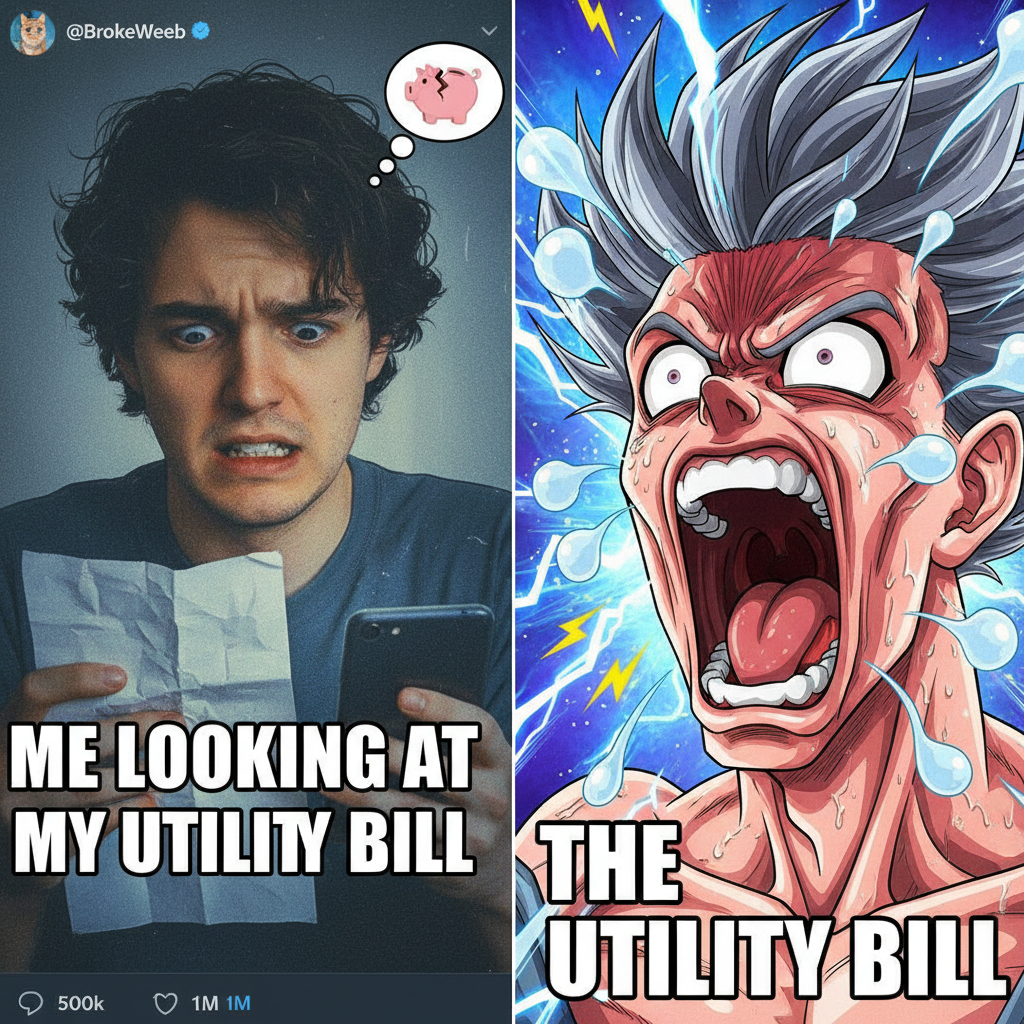 Me trying to adult vs. my inner anime character reacting to literally anything.