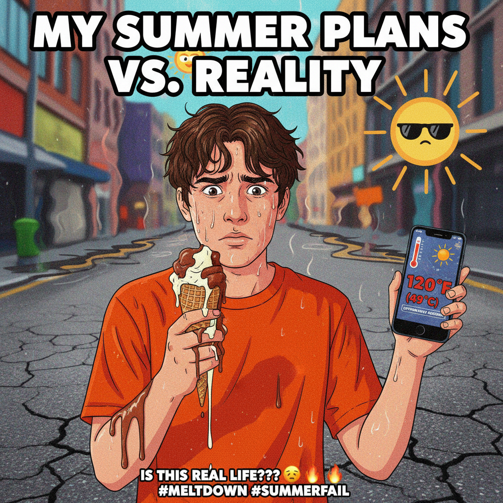 My region has 4 seasons: hot, hotter, inferno, and 'is this a hurricane?'