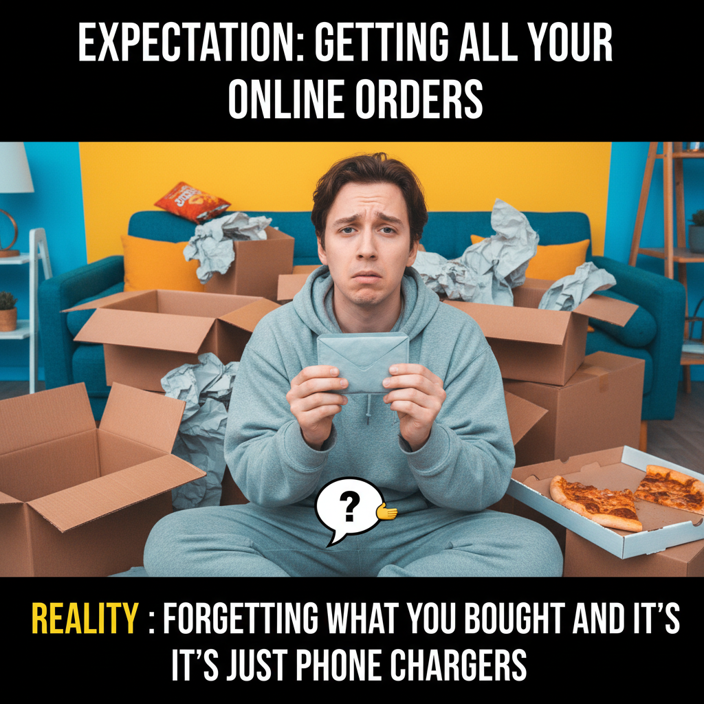 Me: *adds 17 things to cart* Also me: *receives package, 'what is this junk?'*