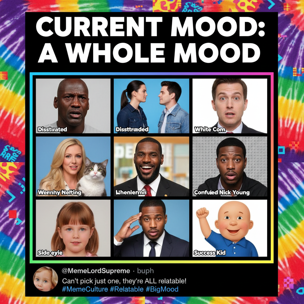 When the internet finds a new celebrity reaction meme, my feed is blessed.