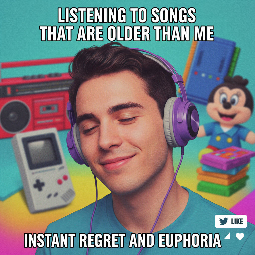 Hearing a song from my childhood hits different now. Instant time travel.