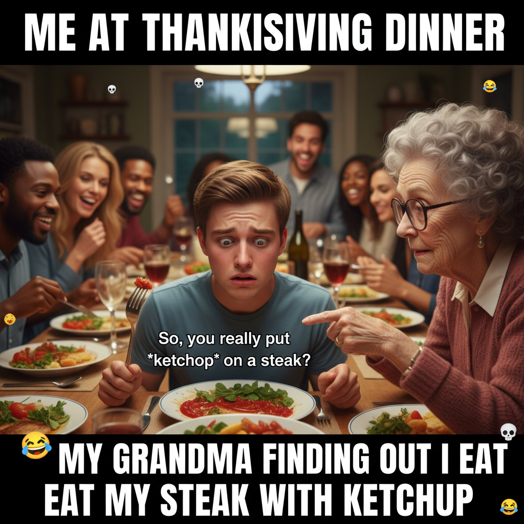 Grandma just asked if my 'internet friends' are coming to dinner. Send help.