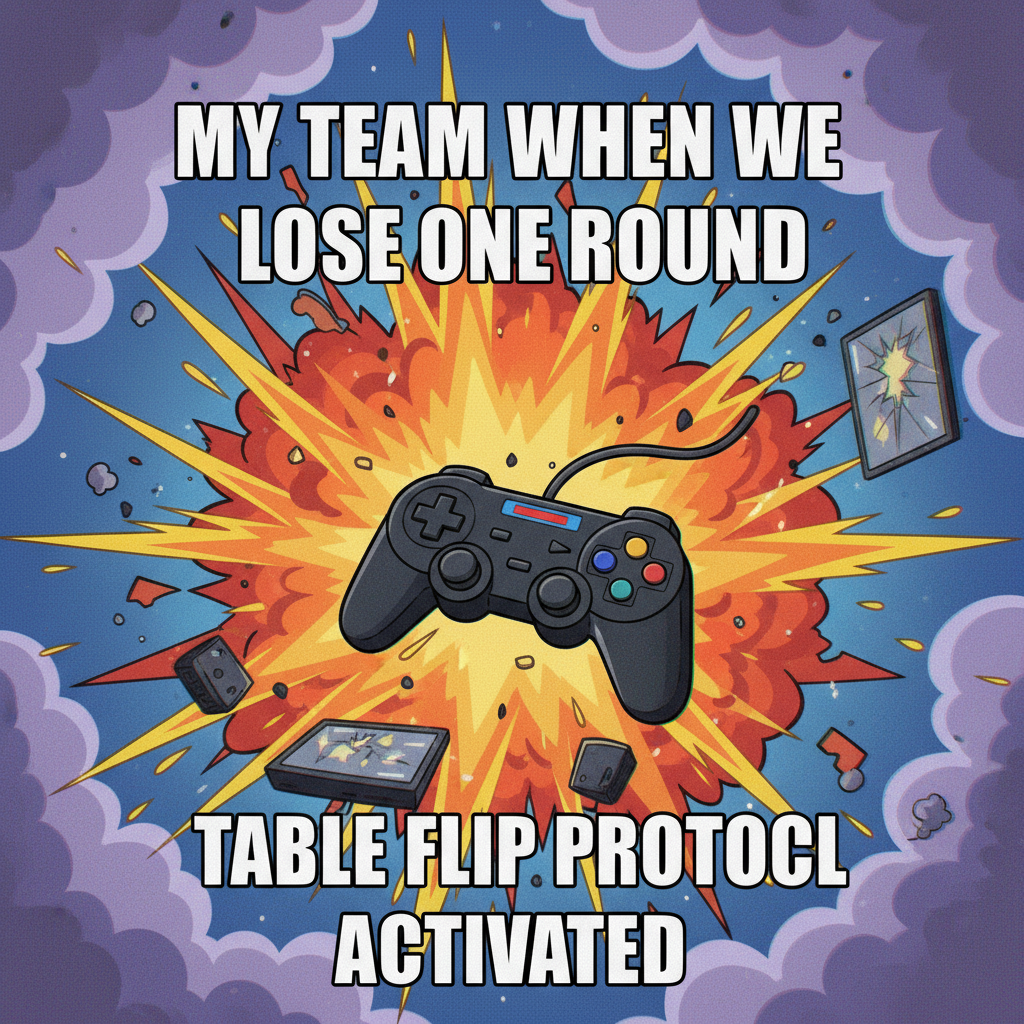 My controller just did a PhD in flying across the room. #GamingRage