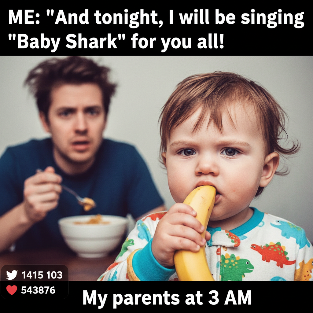 My toddler just explained quantum physics using a banana. I'm just tired.