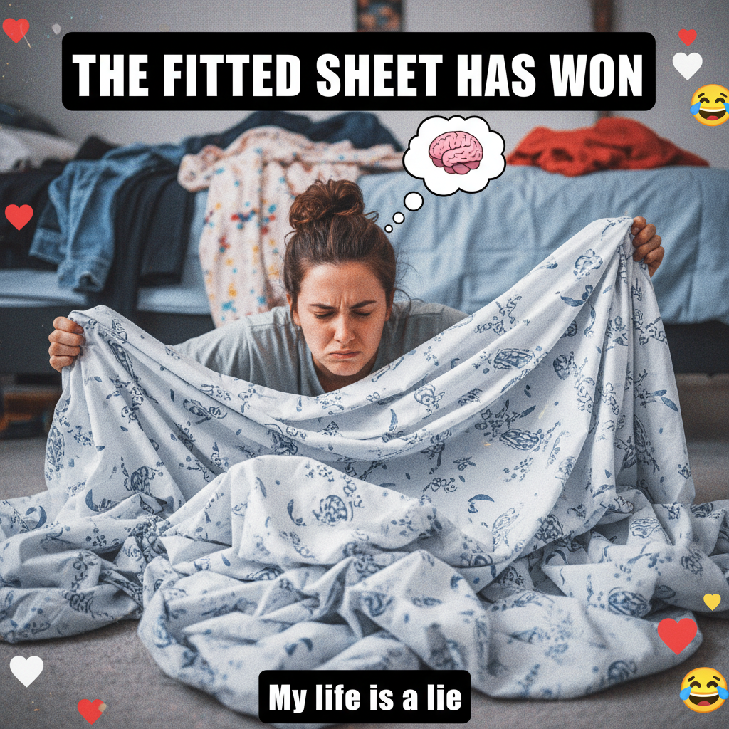 Just spent 3 hours trying to fold a fitted sheet. Adulting is a scam.