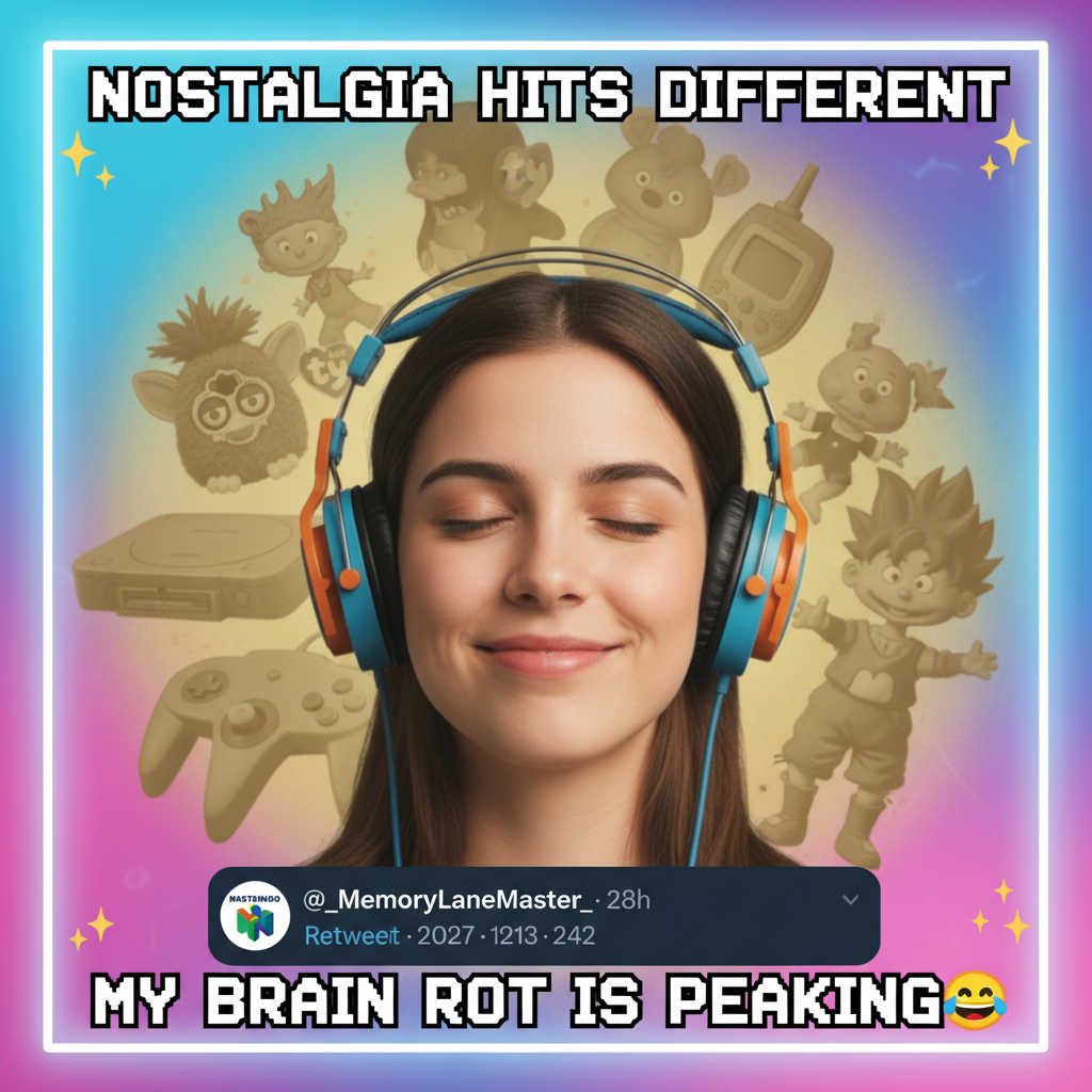 Hearing THAT song from your childhood hits different. Instant time travel.