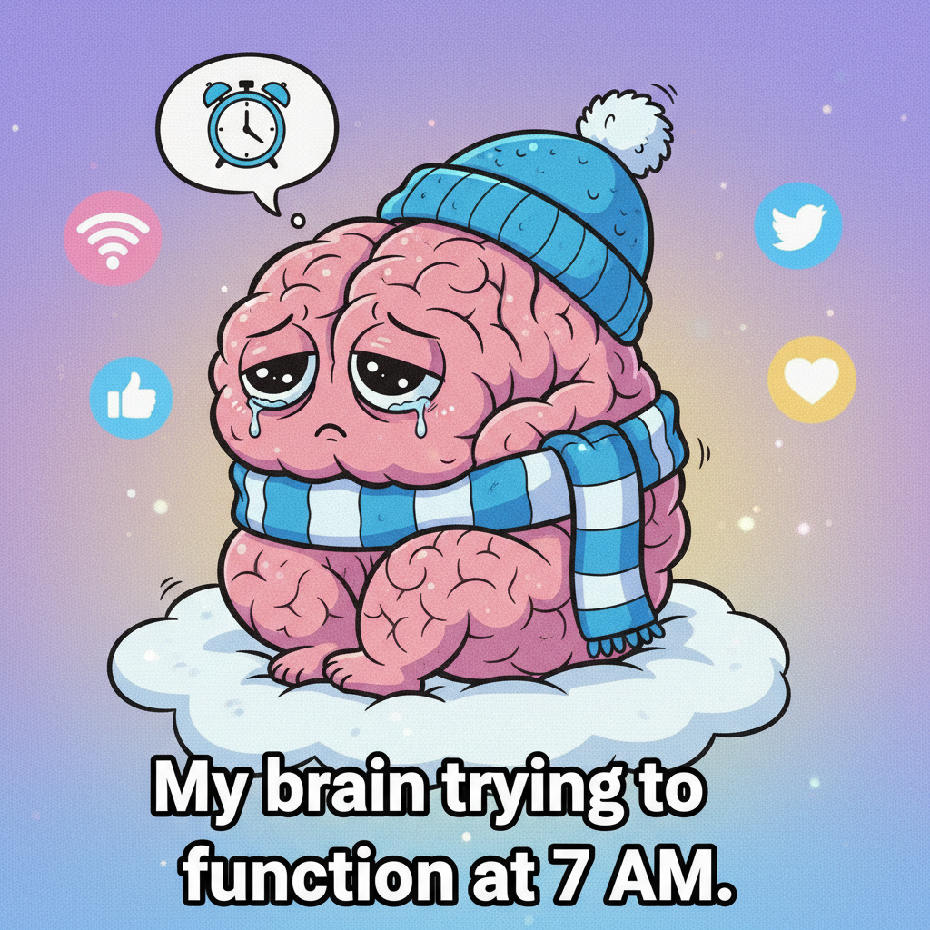 My brain cells during winter: *hibernating until further notice*