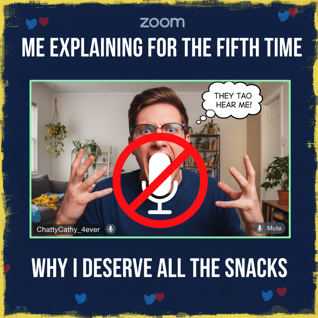 My mic was off for 10 mins while I gave a passionate speech on Zoom. Peak performance.