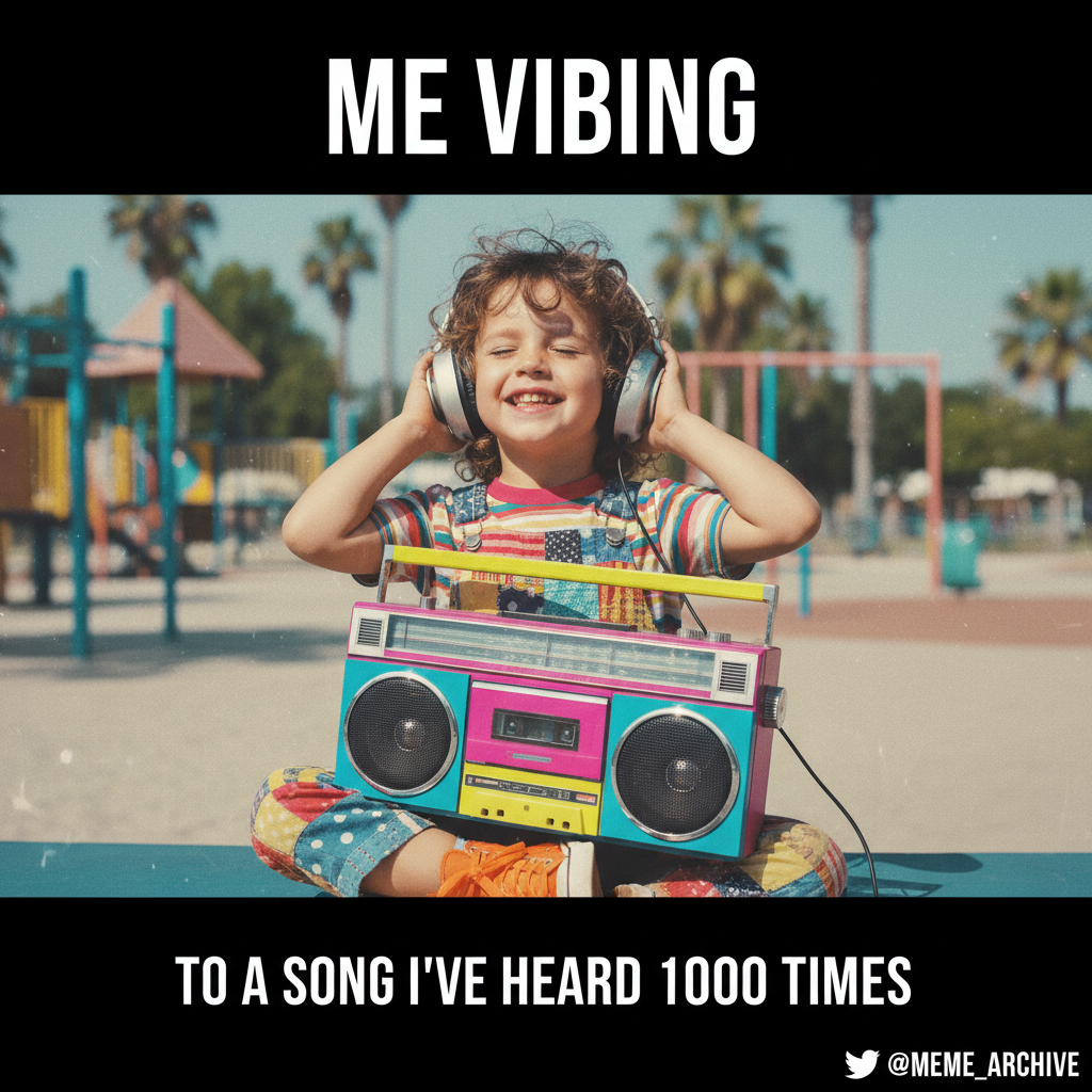 Hearing that one song from my childhood instantly transports me back to simpler times. The vibes are immaculate.