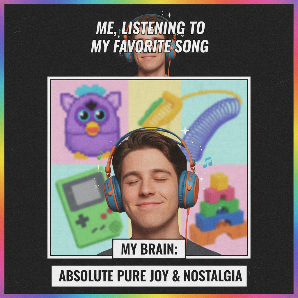 Hearing that one song from your childhood hits different. Instant time travel.