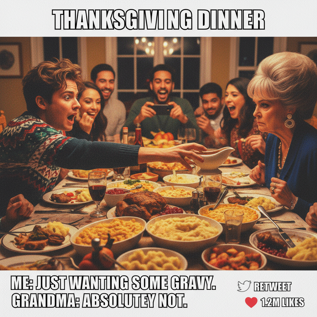 Aunt Carol just asked why I'm still single. Pass the gravy, please.