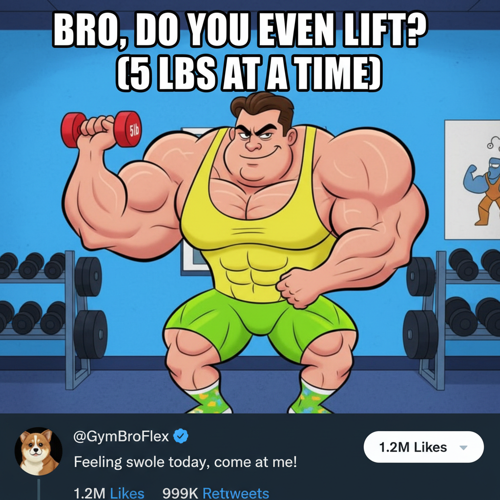 Me at the gym: *lifts 5lb dumbbell* My brain: 'You're basically The Rock now.'