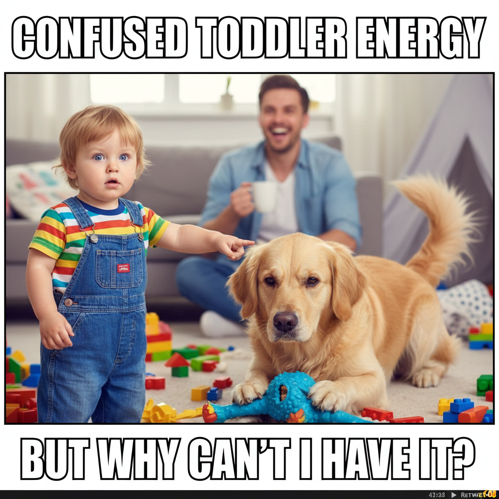 My toddler just asked if the dog was 'broken' because it wouldn't share its toy.