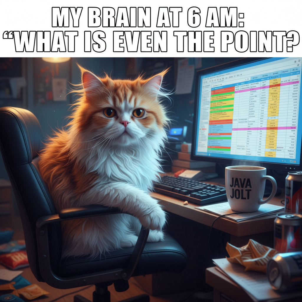 My brain cells trying to log in on Monday morning