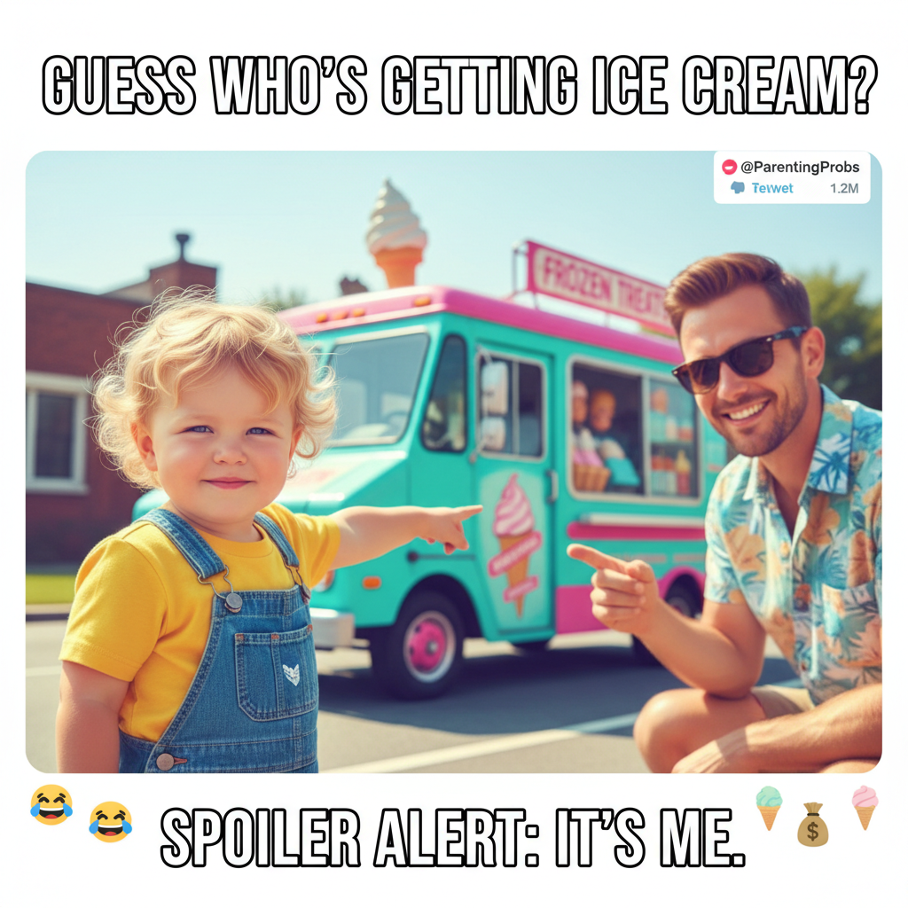 Just told my toddler the ice cream truck only plays music when it's out of ice cream. Parenting level: Expert.