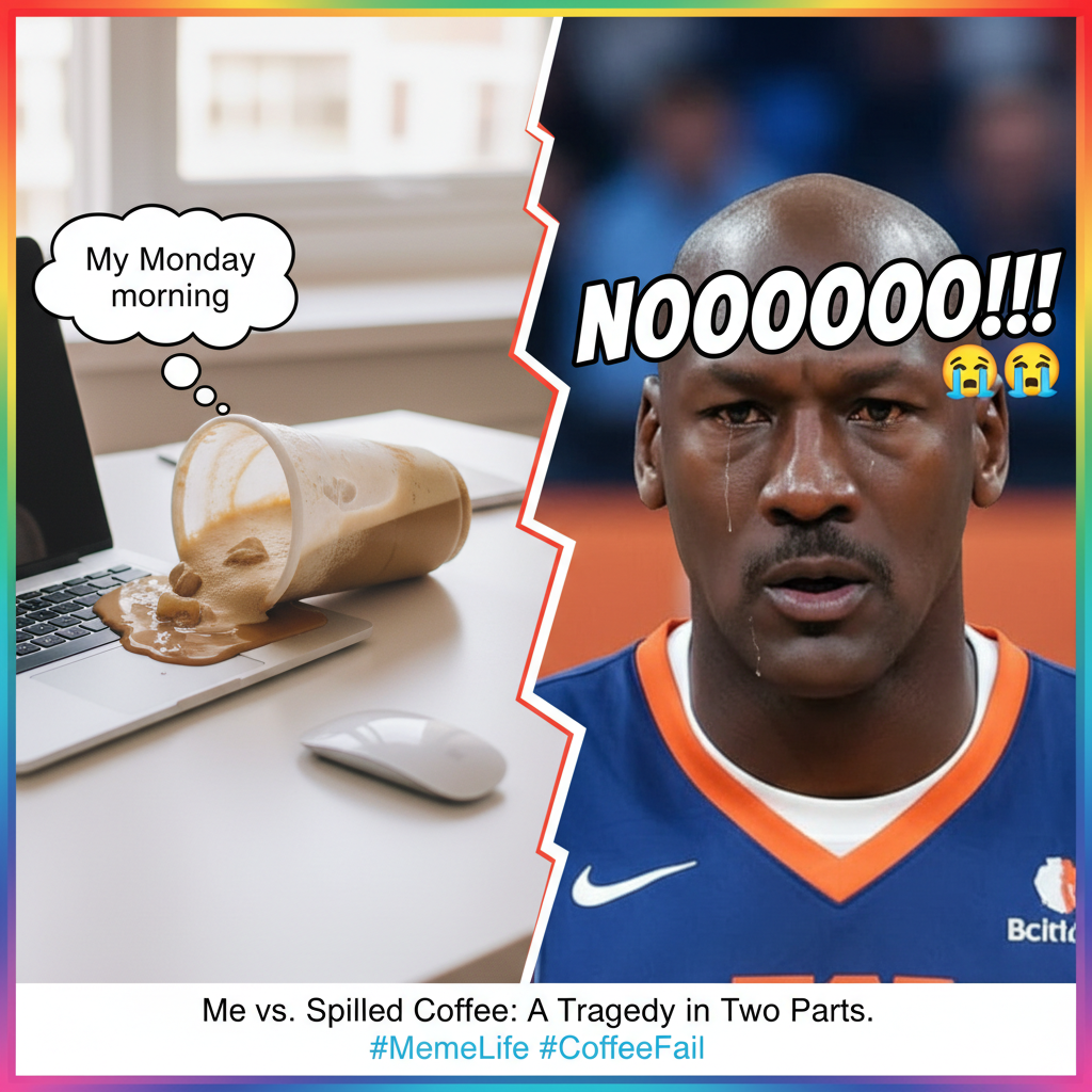 Me reacting to literally any minor inconvenience. (Insert Crying Jordan meme)