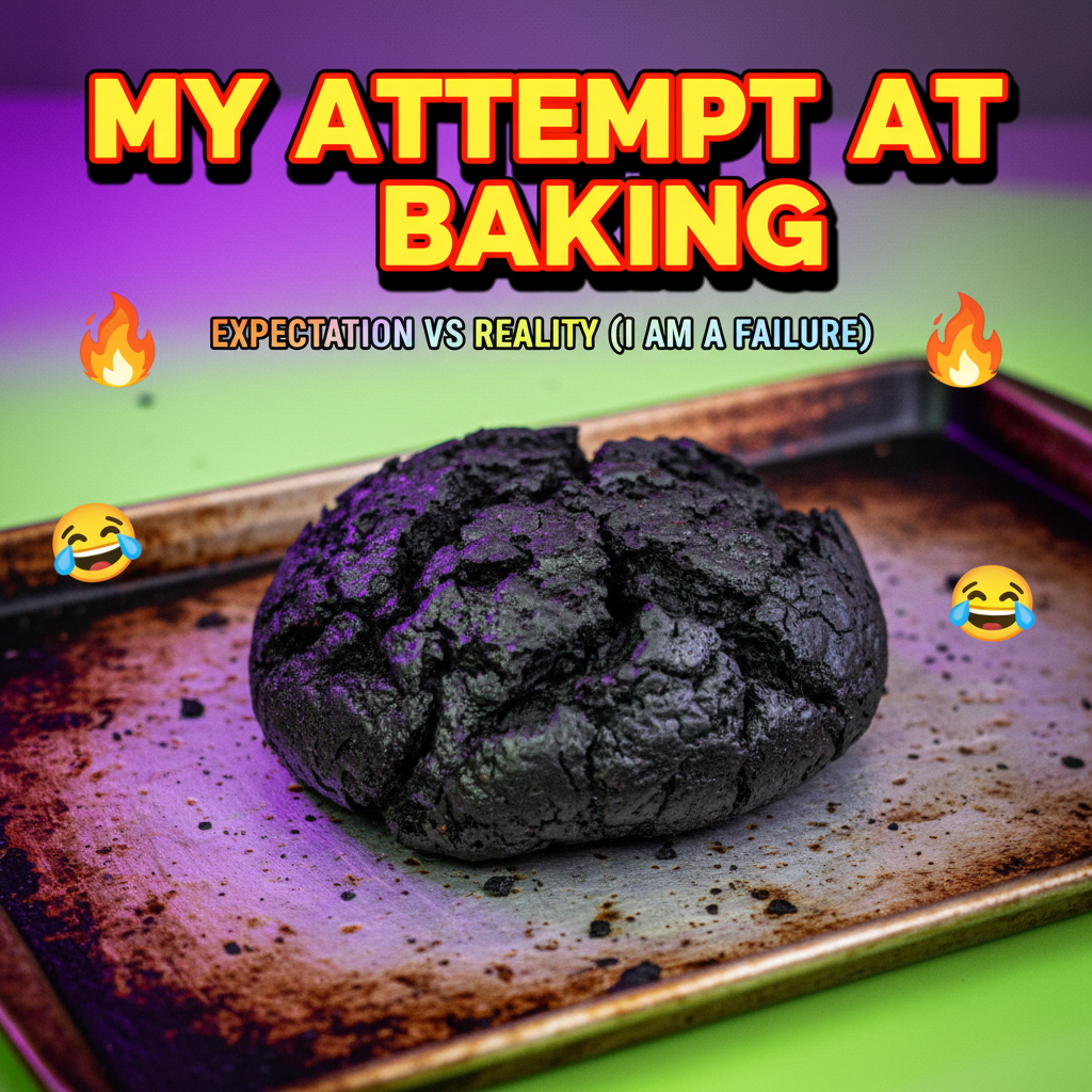 Attempted to bake bread. Ended up with a charcoal briquette. Send help.