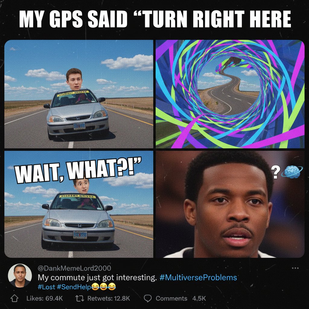 GPS said 'turn left.' I turned right. Now I'm in a different dimension.