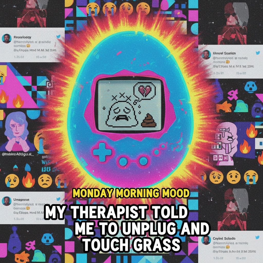 Found my old Tamagotchi. The sheer panic of keeping that thing alive was peak childhood stress.