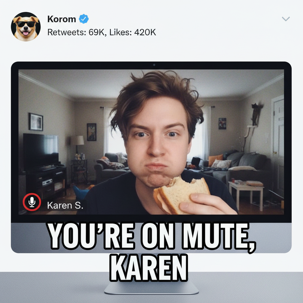 My mic was off for 10 mins but my camera was on for the entire meeting. Send help.