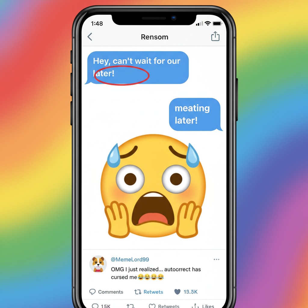 Autocorrect just changed 'meeting' to 'meating'. My boss is gonna think I'm a cannibal. #Facepalm