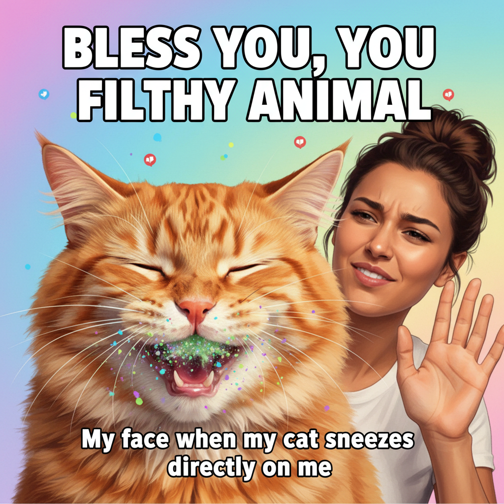 My pet just sneezed directly into my mouth. This is the bond I signed up for. #PetParent