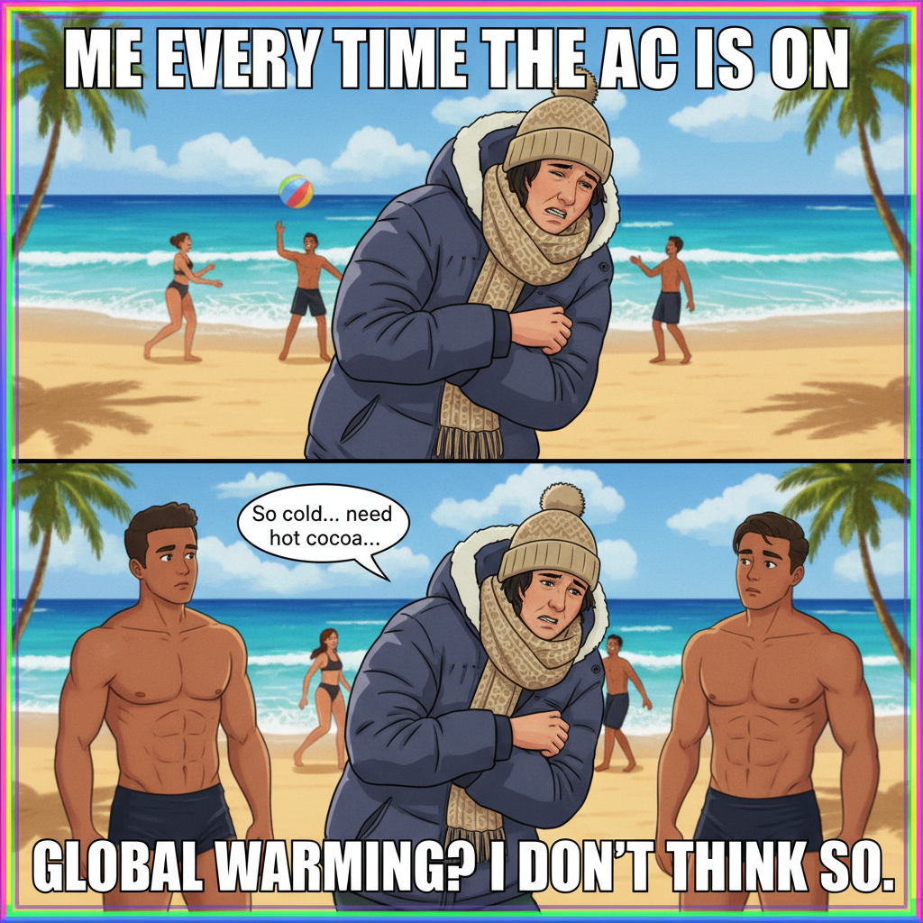 It's 70 degrees and sunny. Someone in Florida is still complaining it's 'chilly'.
