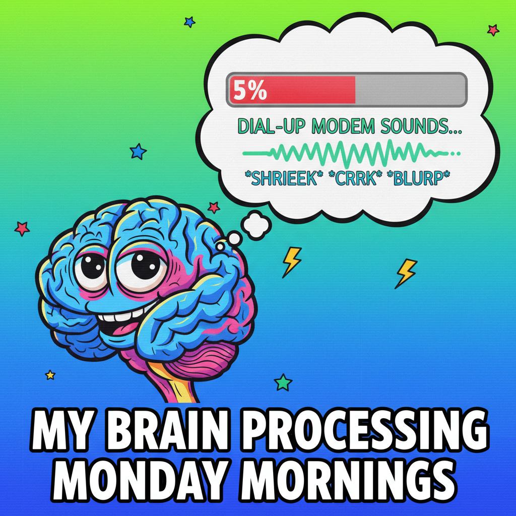 My brain during exam season: *dial-up modem sounds*.
