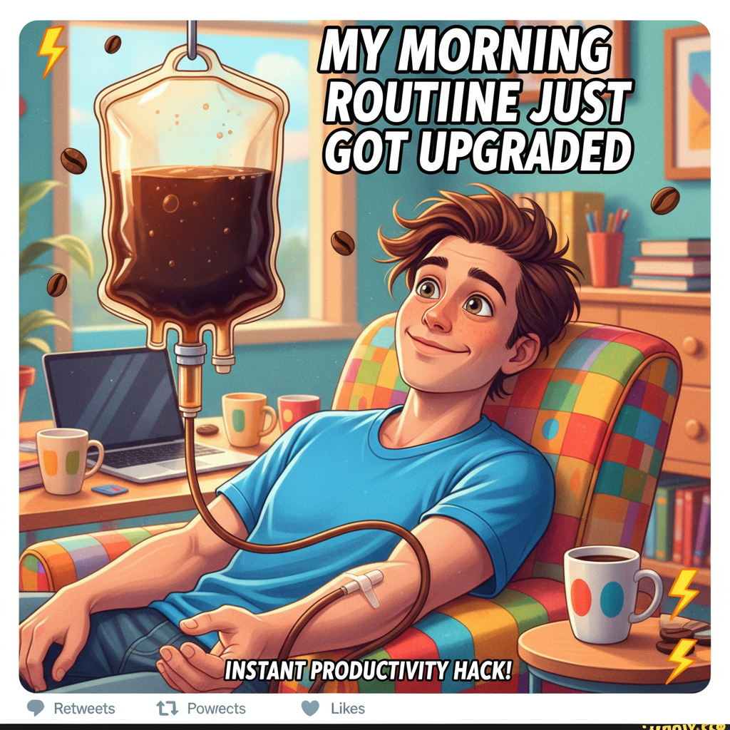 My blood type is coffee. My therapist told me to cut back. I said 'no'.