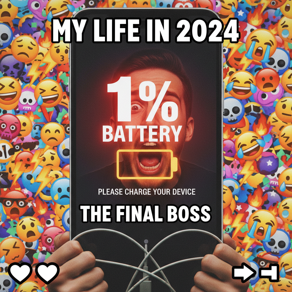 My phone battery is at 1%. My life choices led me here. #SocialMediaAddict