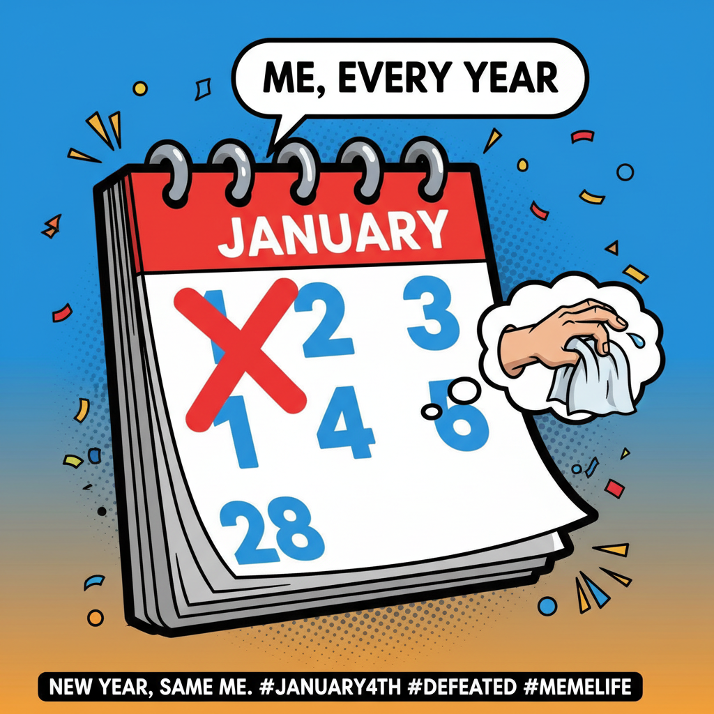 My New Year's resolution lasted longer than my last relationship. (It was 3 days).