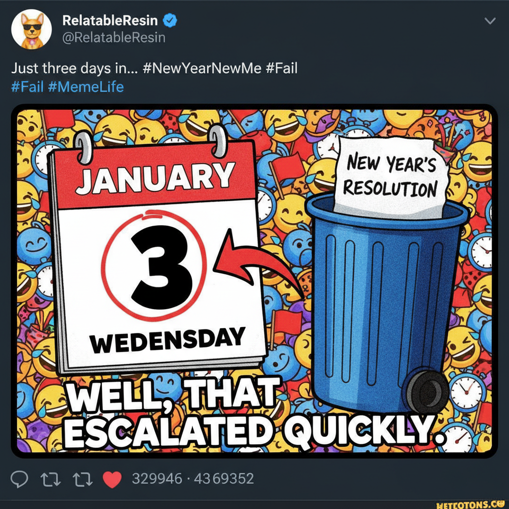 My New Year's resolution lasted 3 days. Guess I'll try again next year. #fail