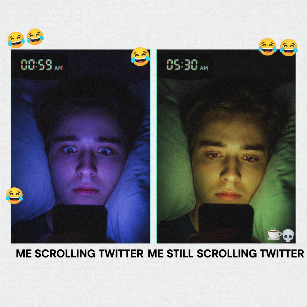 Me: 'Just 5 more minutes on Twitter.' *5 hours later*