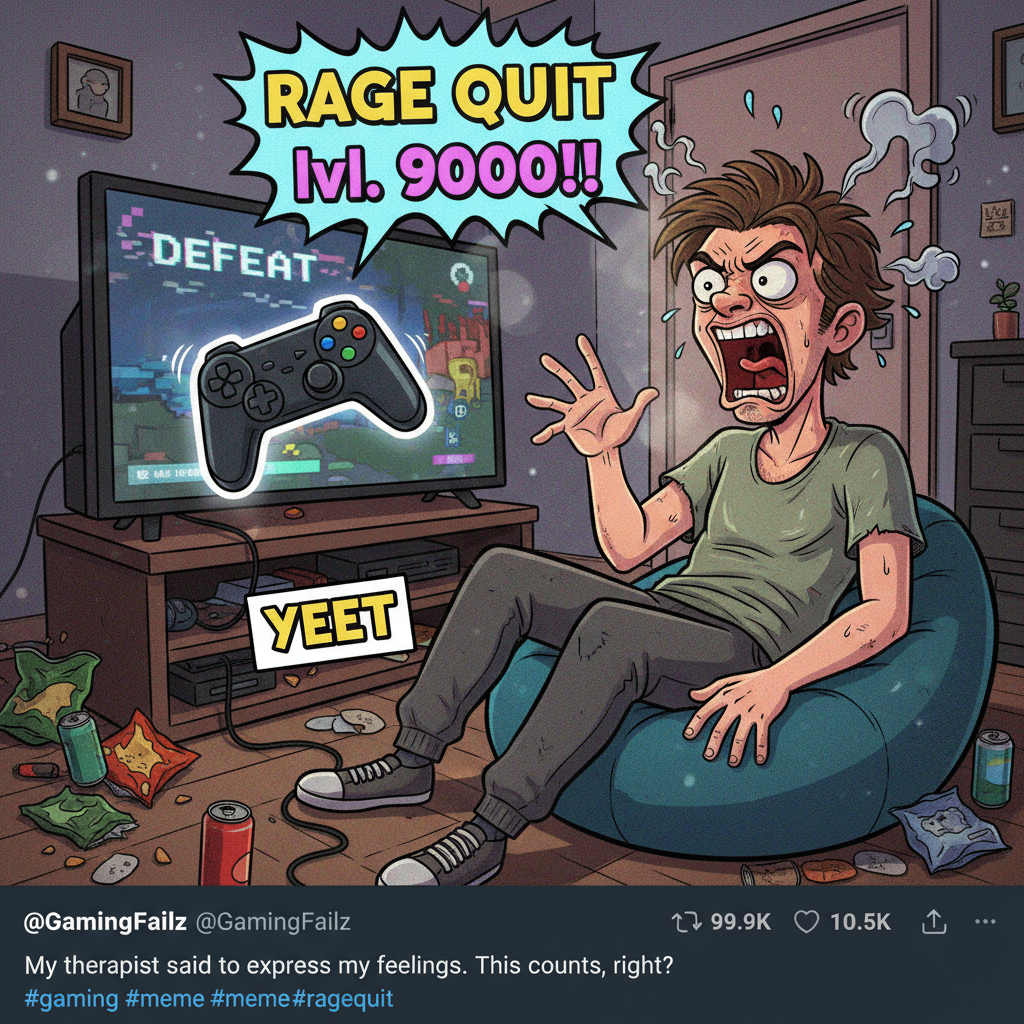 My controller just flew across the room. It wasn't my fault, the game cheated!