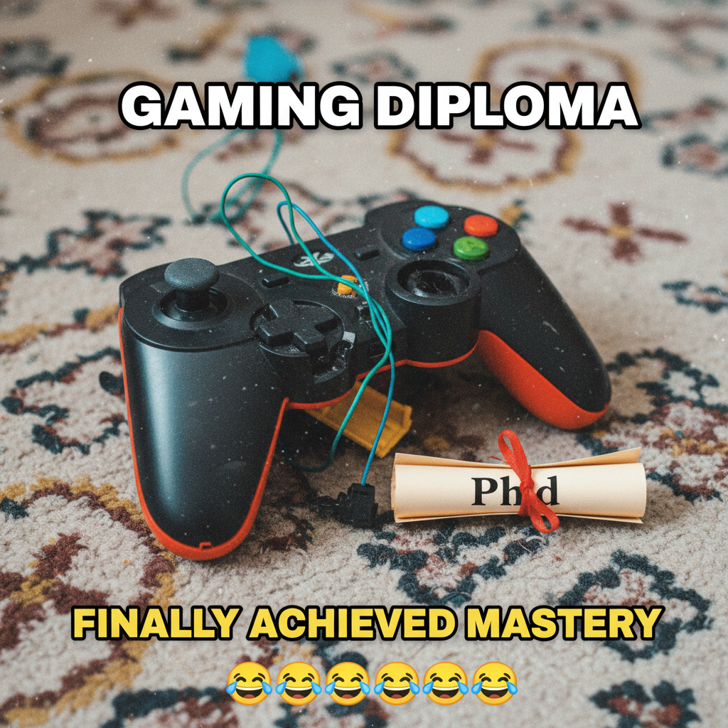 My controller just did a PhD in flying across the room. #GamingRage