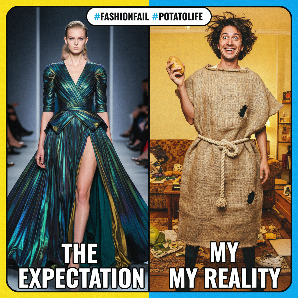 Ordered a 'chic' dress online. Got a potato sack. Send help.