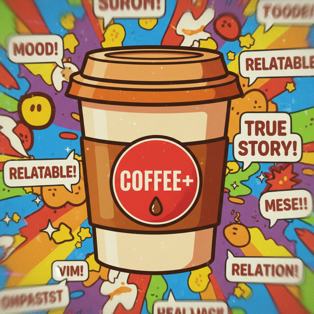 My blood type is coffee. And maybe a little bit of sarcasm.