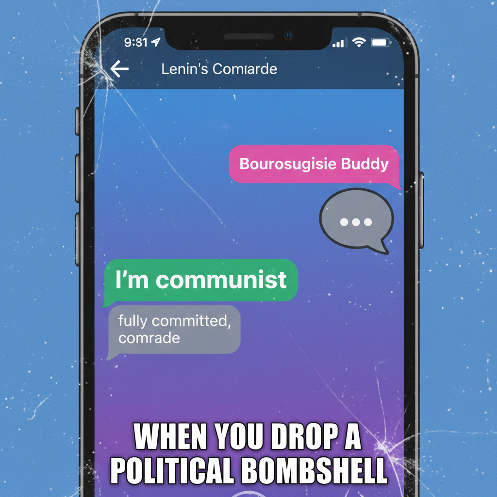 Autocorrect changed 'I'm coming' to 'I'm communist'. My boss is now very confused.