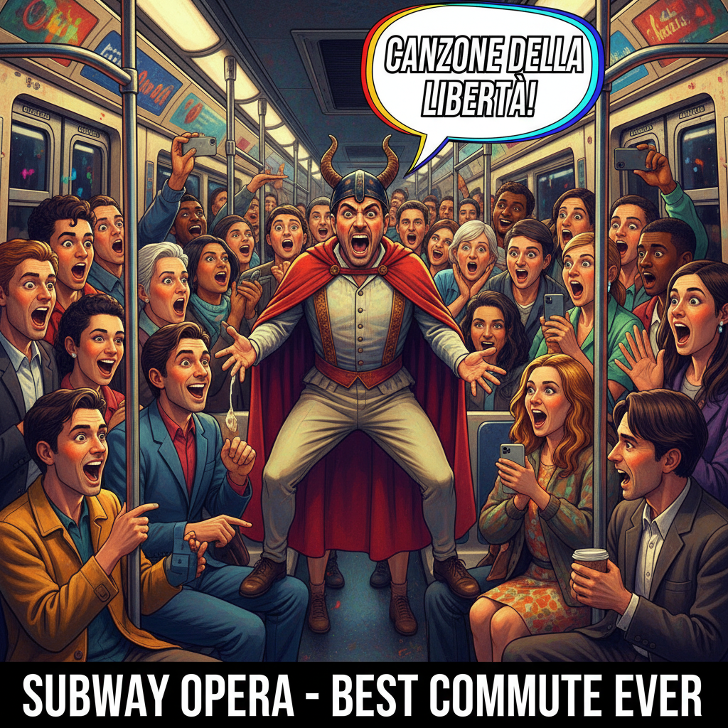Just witnessed a full-blown opera performance on the subway. This isn't public transport, it's a stage.