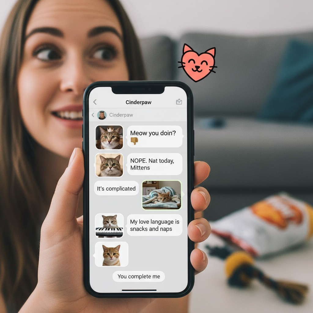 Matched with someone who only sends cat memes. This is either a disaster or my soulmate. #DatingApps