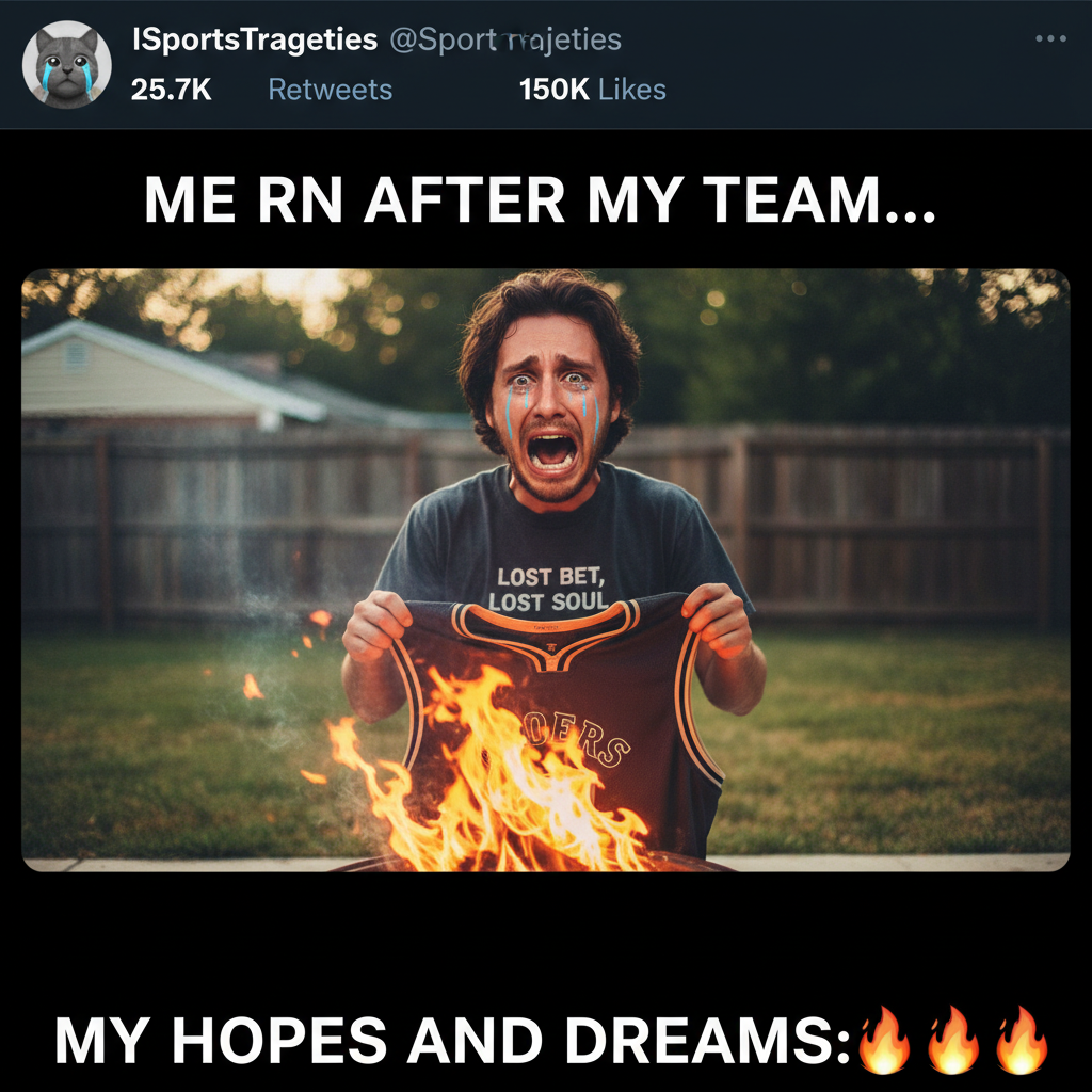 My team lost. I'm legally required to burn all my merch and declare a new favorite color.