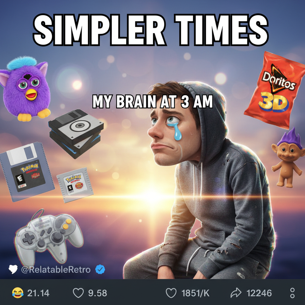 Just heard a song from my childhood. Now I need to lie down and question all my life choices.